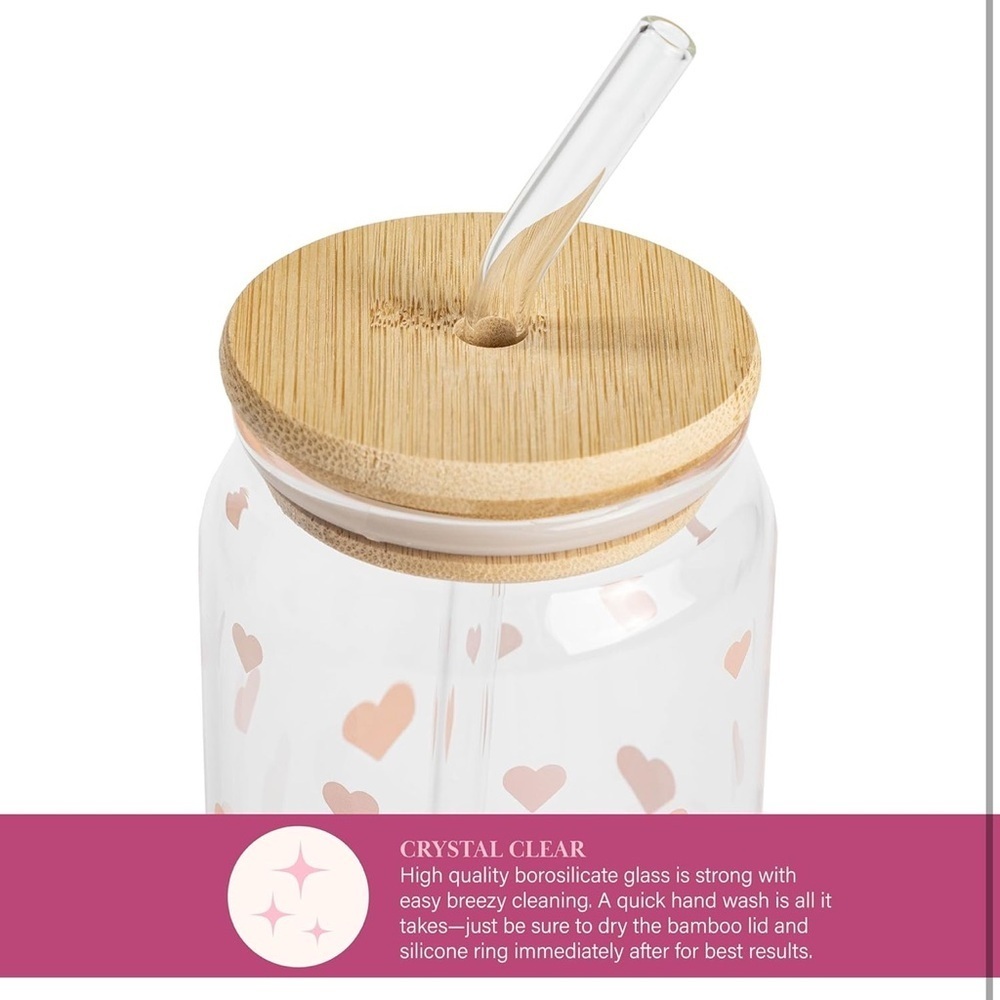 Paris Hilton Tumblers, Limited Edition Release Set of 2 Glass,
 Bamboo Iconic​​​ - Picture 7 of 7